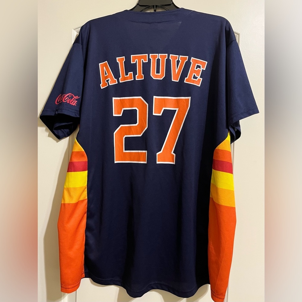 Houston Astros Jose Altuve 27 Jersey Coca Cola XL Streetwear Casual - Picture 2 of 4